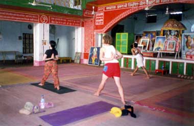 yoga in the ashram